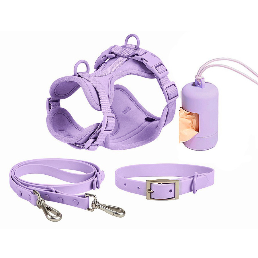 Tactical Dog Harness with Waterproof Anti-Bite Collar