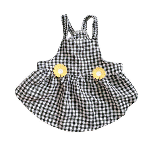 French Bucket Tutu Skirt with Thin Suspenders