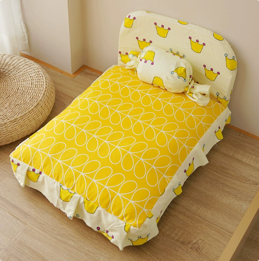 Washable Plush Pet Bed for Dogs & Cats — Non-Slip, Sizes S/M/L