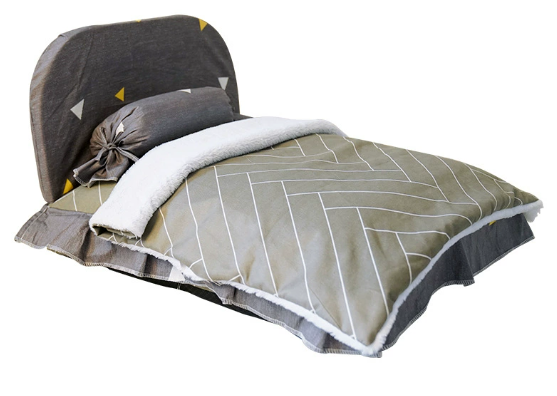 Washable Plush Pet Bed for Dogs & Cats — Non-Slip, Sizes S/M/L