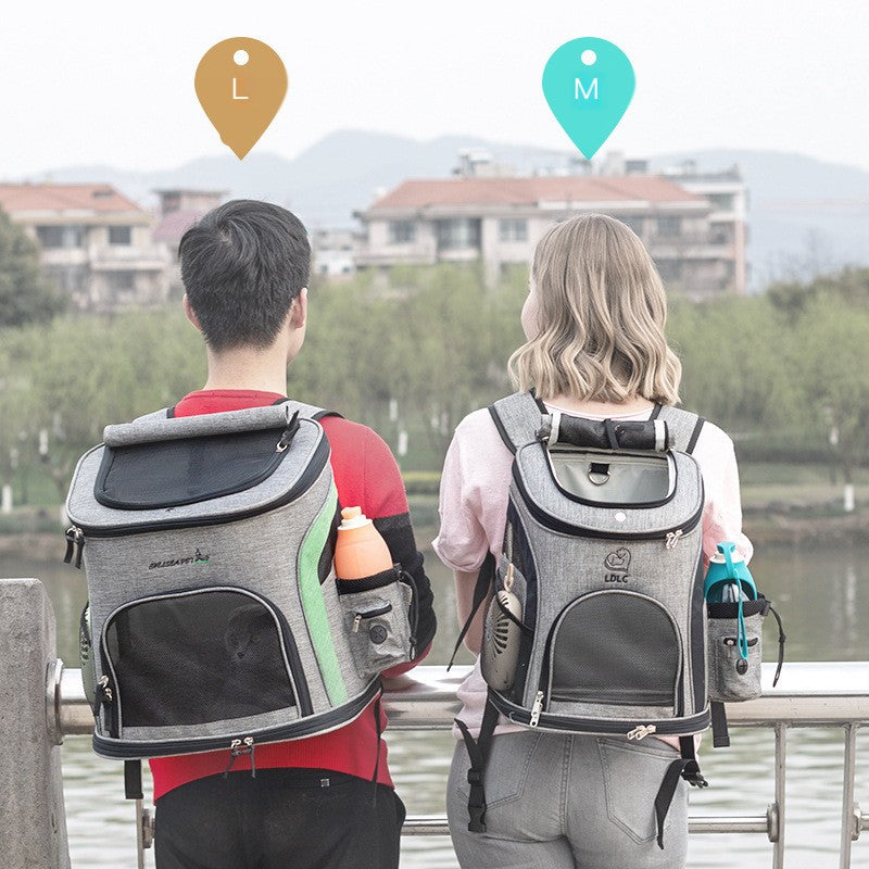 Breathable Pet Backpack Carrier for Cats & Small Dogs — Spacious, Lightweight, 4 Colors