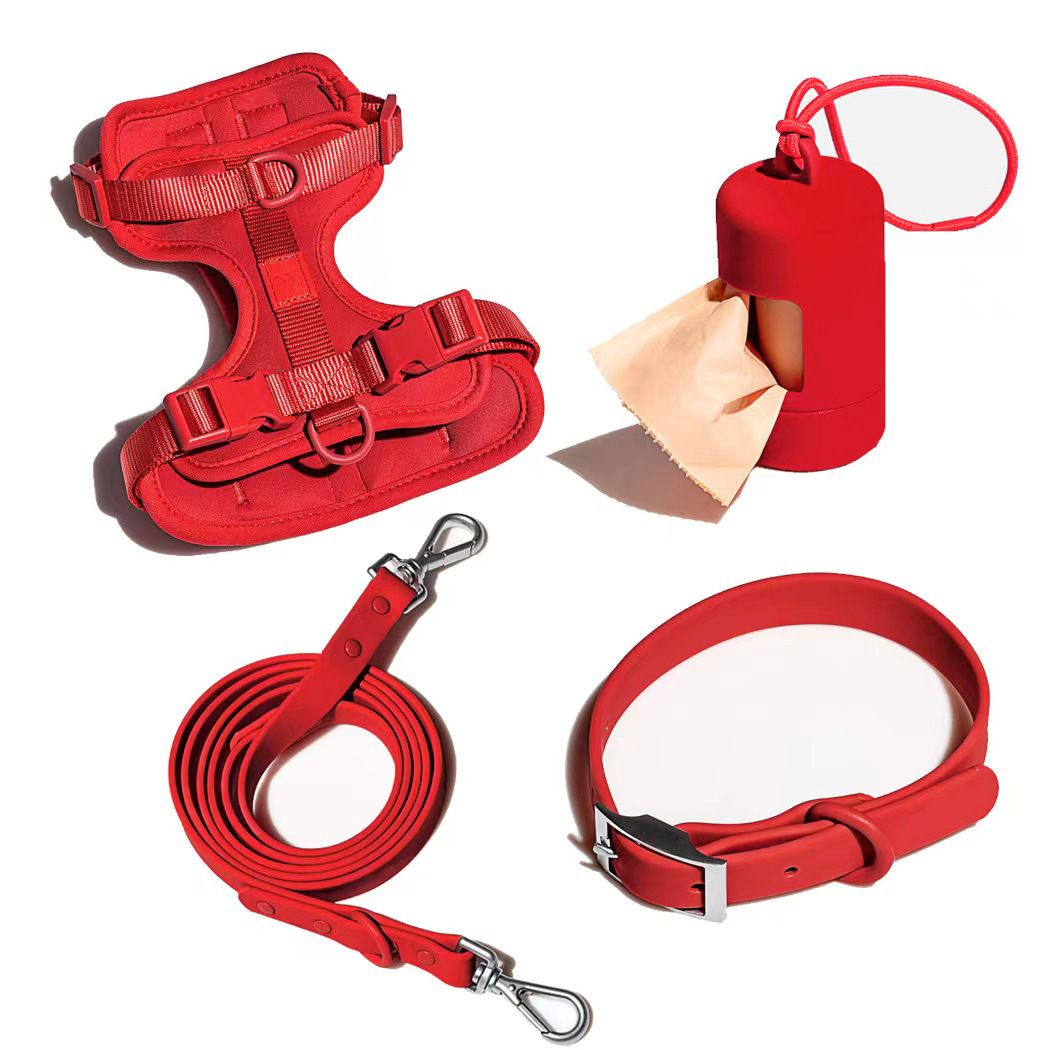 Tactical Dog Harness with Waterproof Anti-Bite Collar