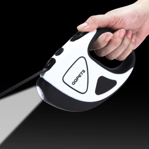 Automatic Retractable LED Dog Leash with Fiber Rope