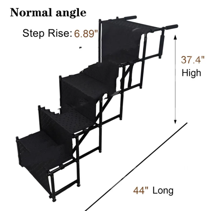 Foldable Pet Dog Car Ramp — Non-Slip Climbing Ladder for SUVs, Trucks & Cars, All Sizes