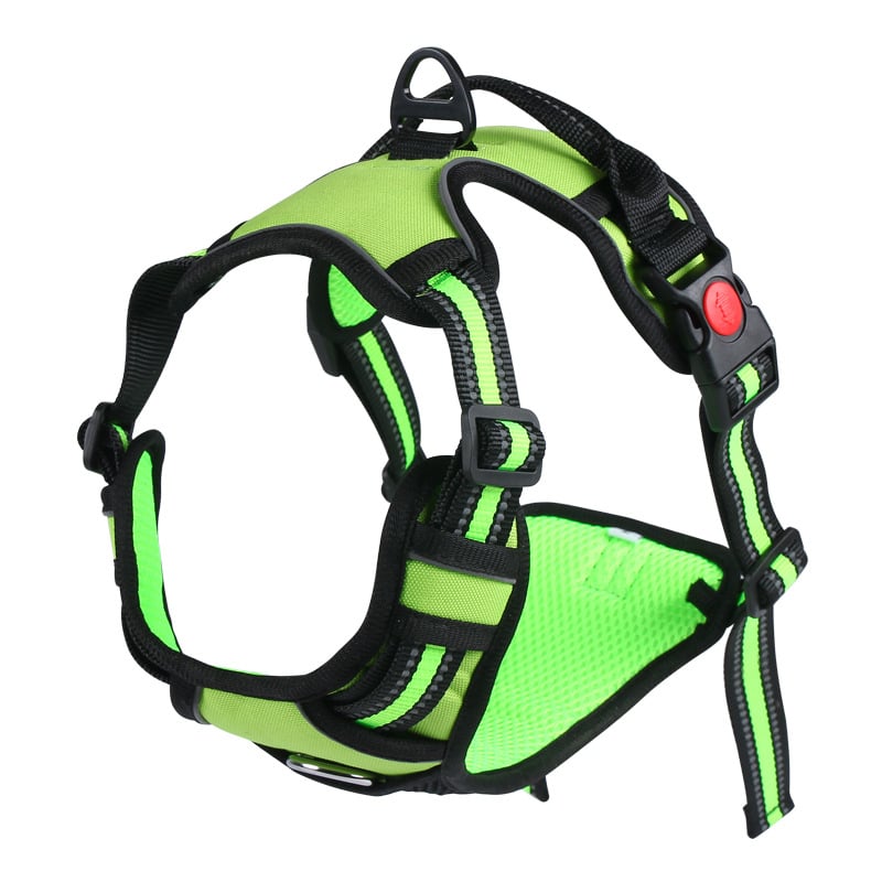 Anti-Reflective Oxford Vest with Traction Rope for Dogs