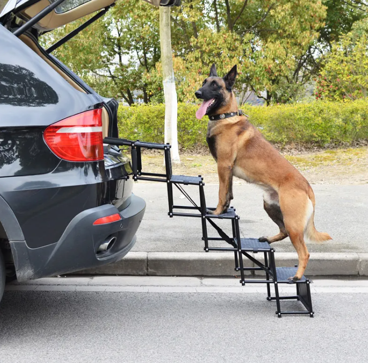 Foldable Pet Dog Car Ramp — Non-Slip Climbing Ladder for SUVs, Trucks & Cars, All Sizes