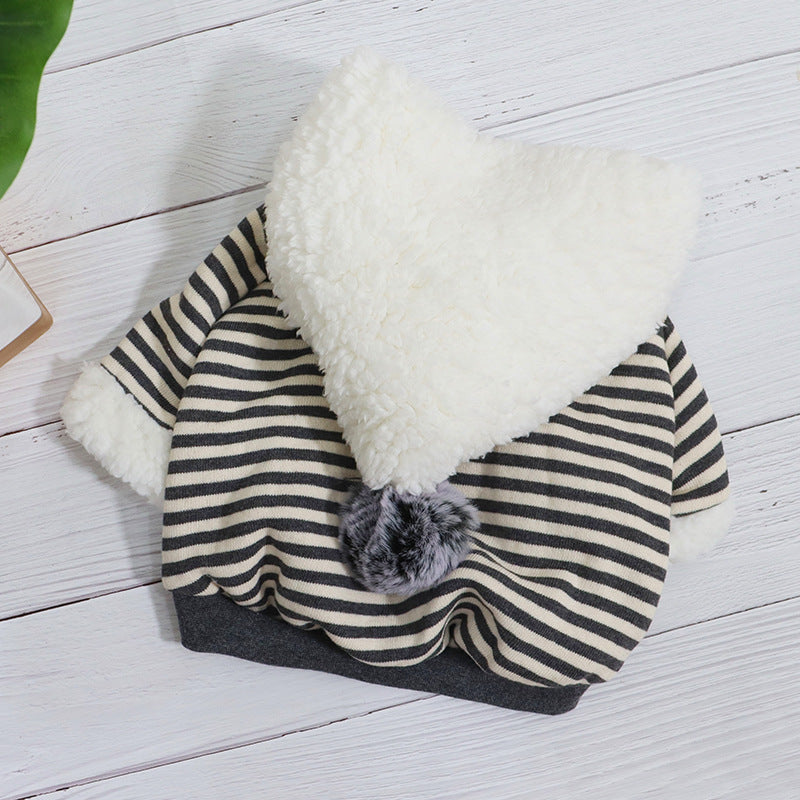 Cute Cartoon Hoodie in Lamb Wool