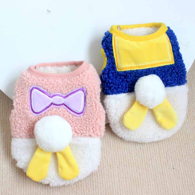 Contrasting Color Cotton Pet Vest for Dogs