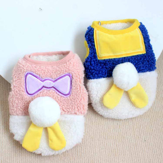 Contrasting Color Cotton Pet Vest for Dogs